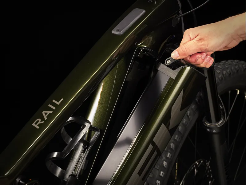 Trek Rail 9.5 Gen 4 Full Suspension Electric Mountain Bike 2025 in Black Olive-3